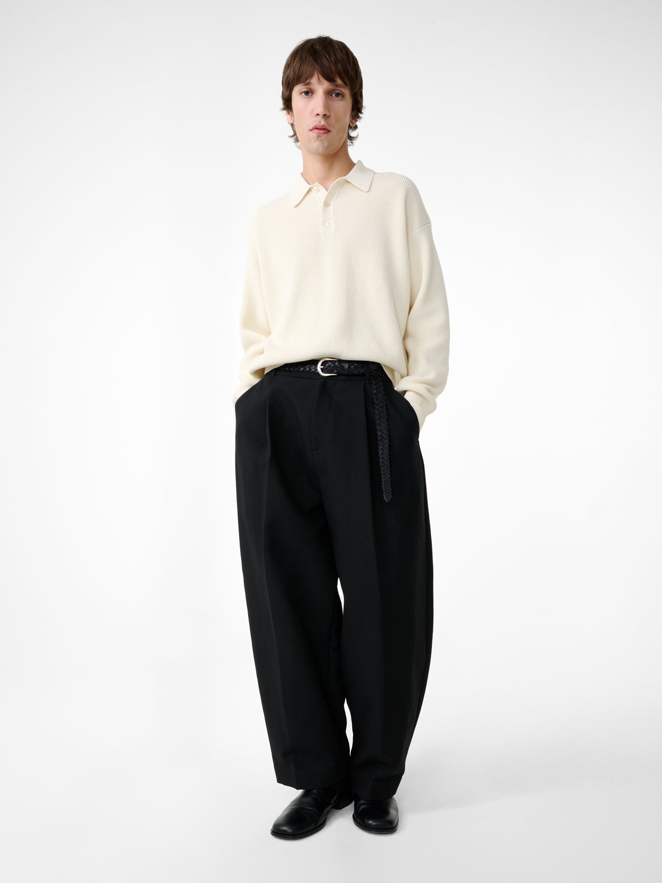 Boxy Crew Sweat Stone view 2