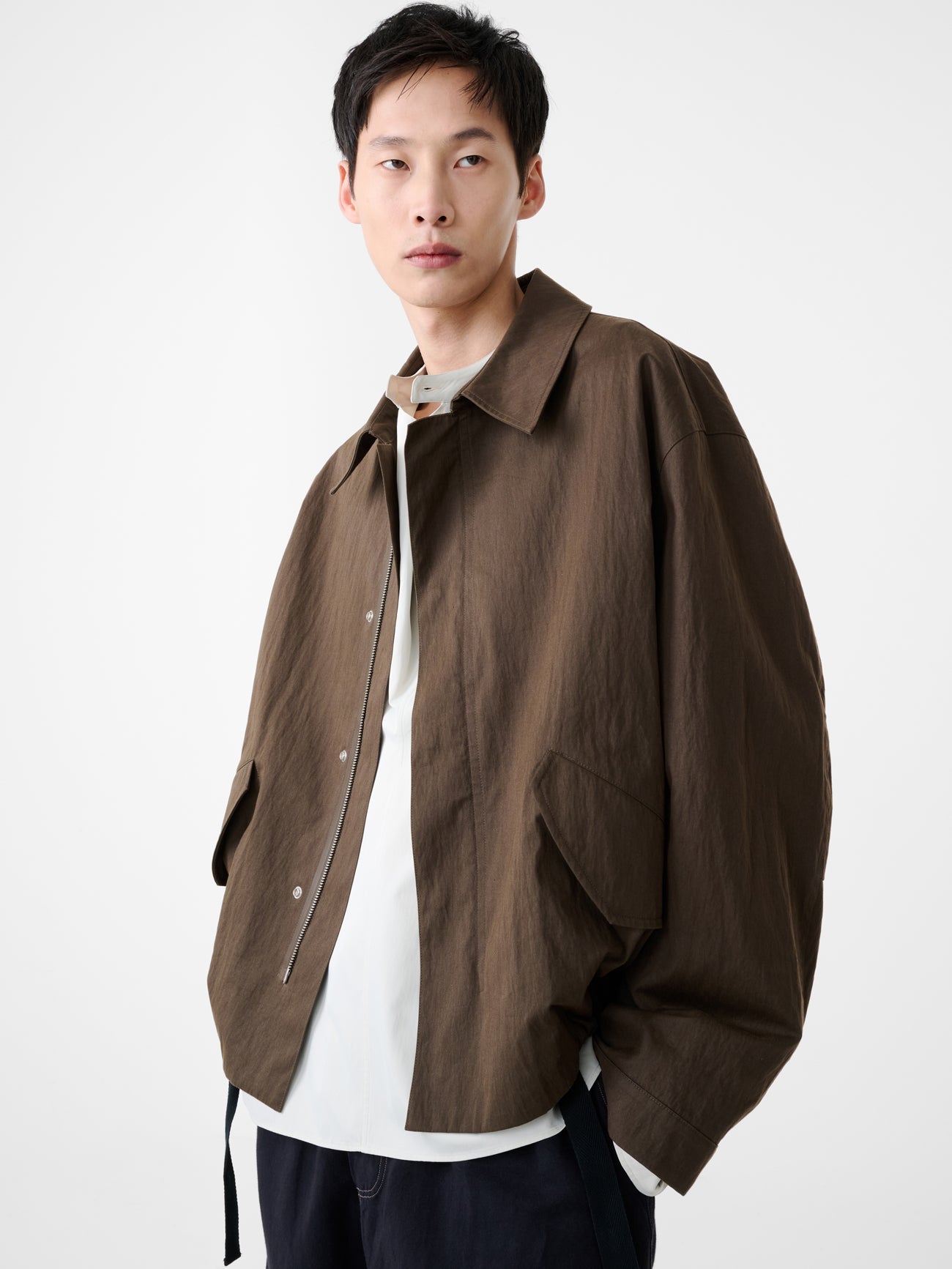 Quilted Liner Jacket Olive view 2