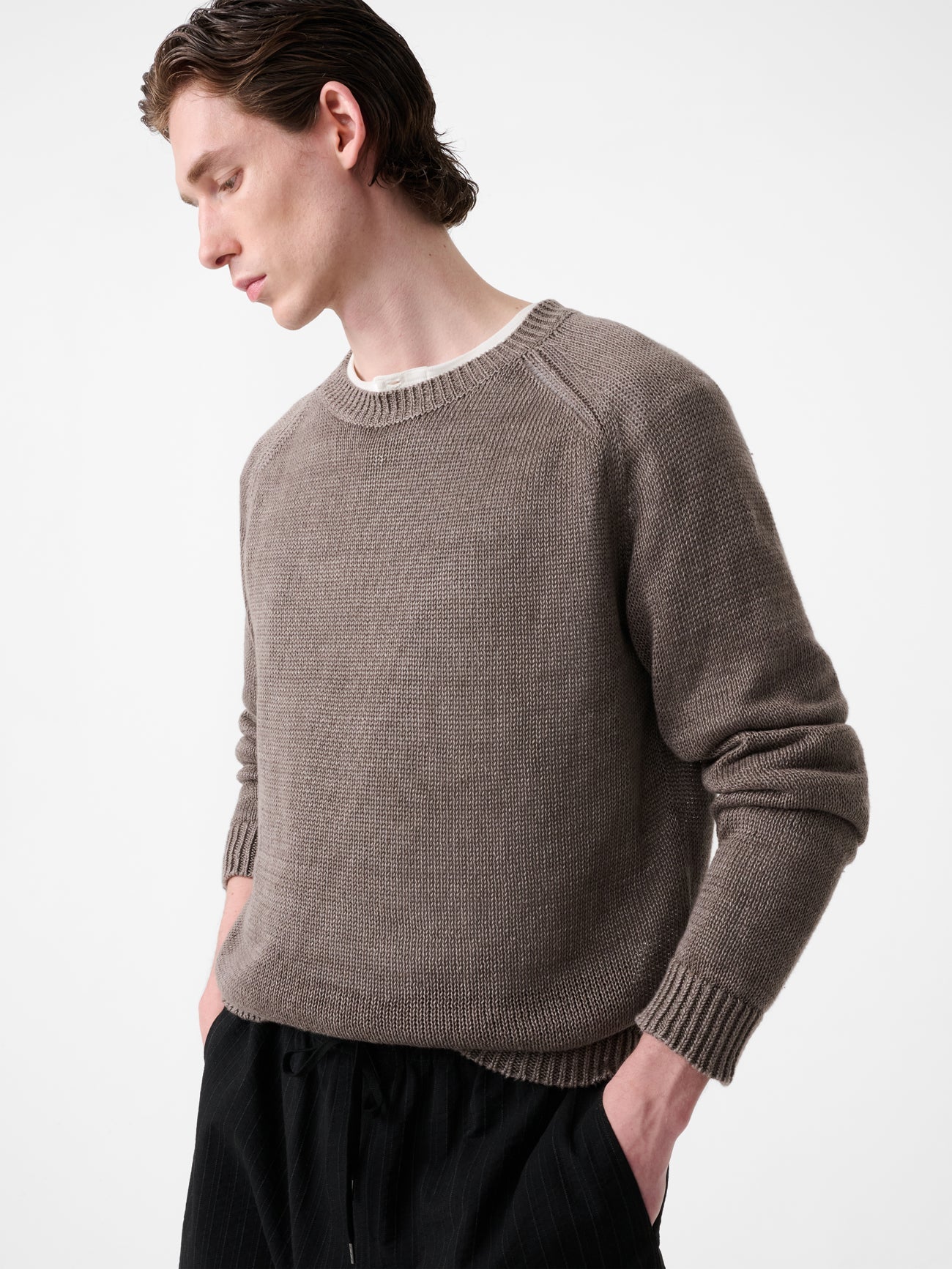 Lambswool Cardigan Bone view 1