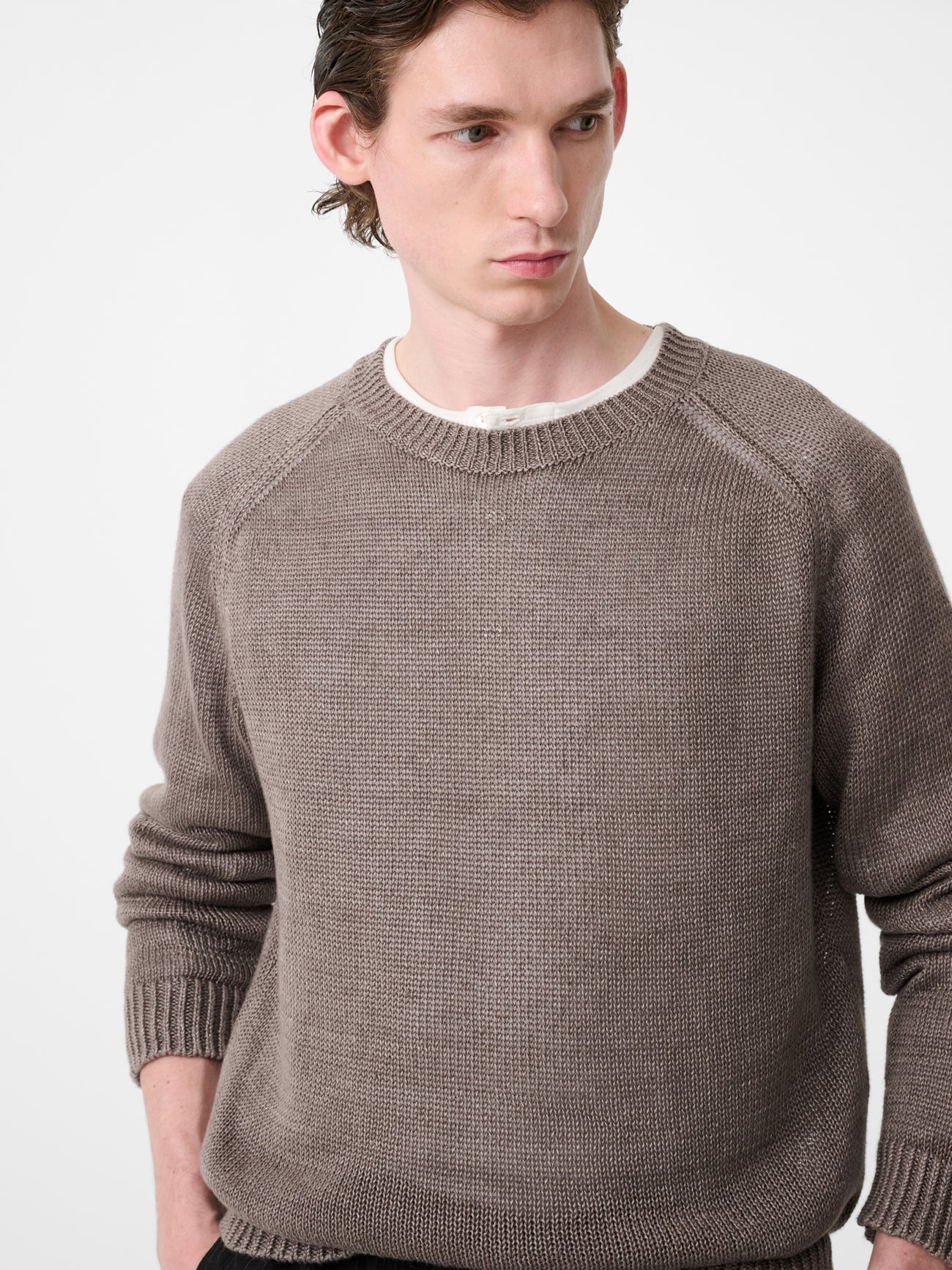 Lambswool Cardigan Bone view 5
