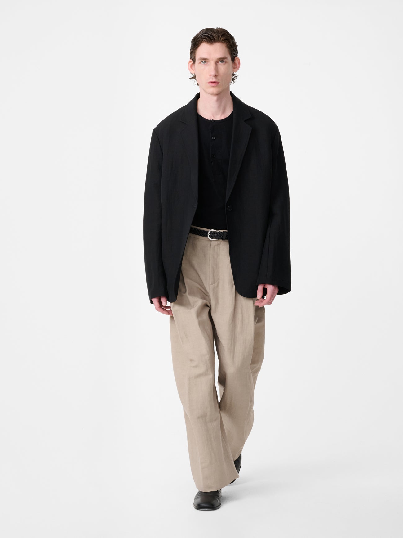 Cotton Chore Coat Black view 2
