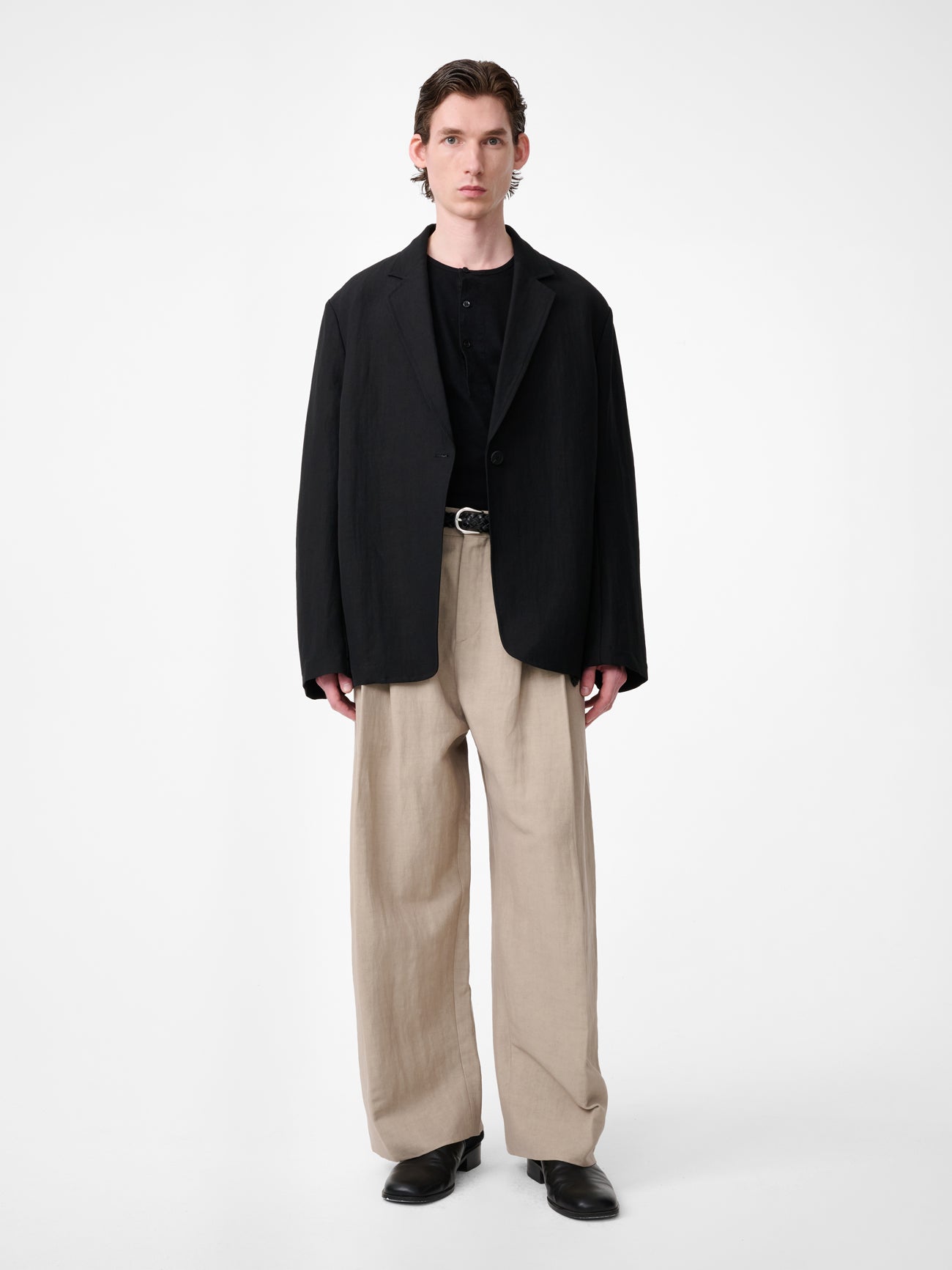 Cotton Chore Coat Black view 4