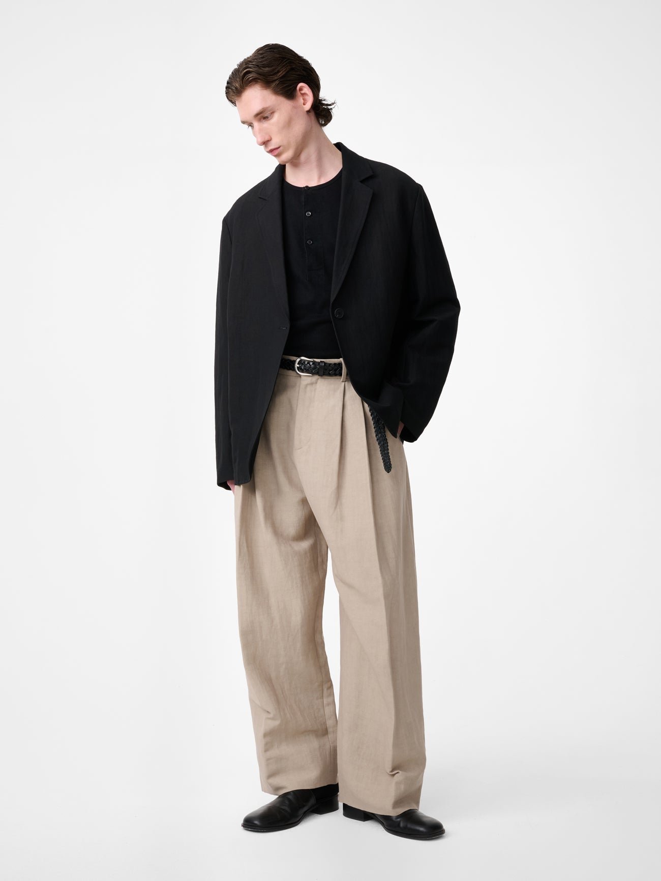 Cotton Chore Coat Black view 1