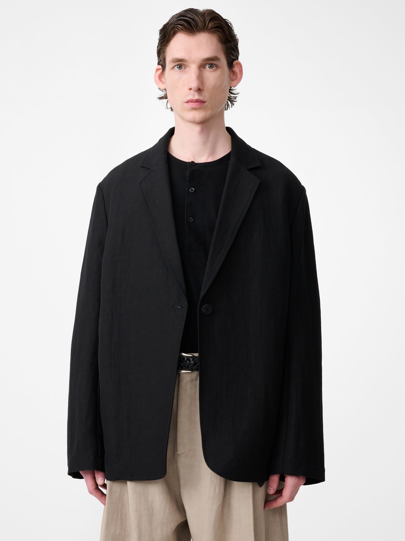 Cotton Chore Coat Black view 5