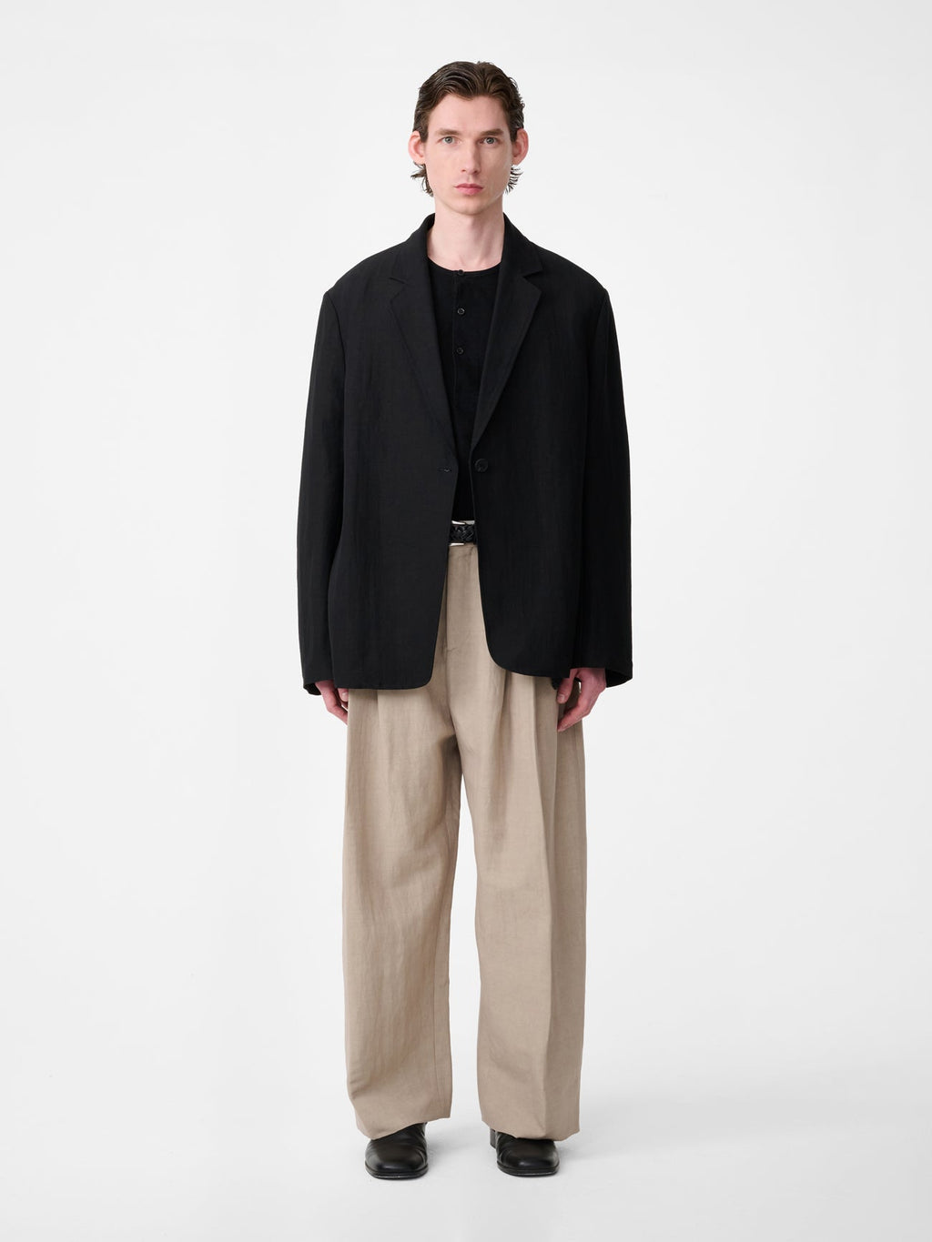Cotton Chore Coat Black view 3