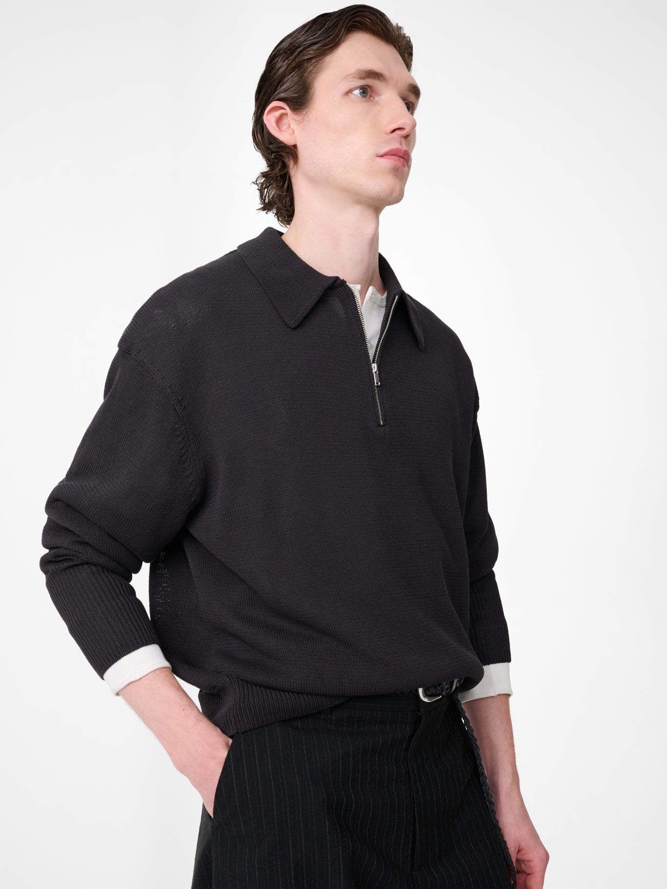 Cashmere V Neck Mole view 6
