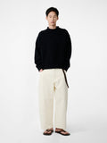 Heavy Knit Cable Jumper Charcoal view 1