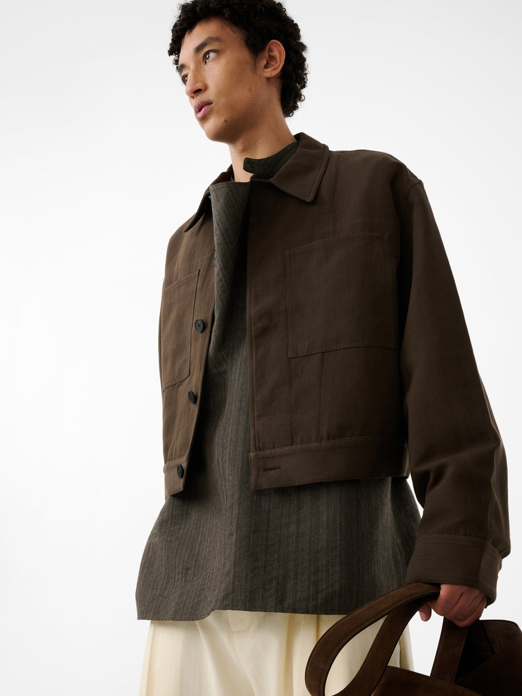 Waxed Cotton Anorak Forest view 2