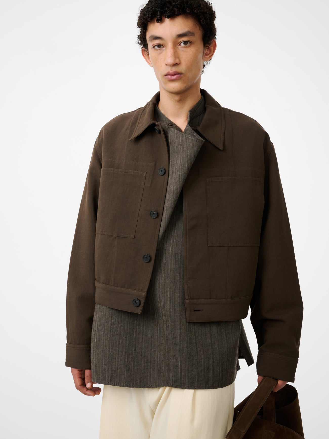 Waxed Cotton Anorak Forest view 5