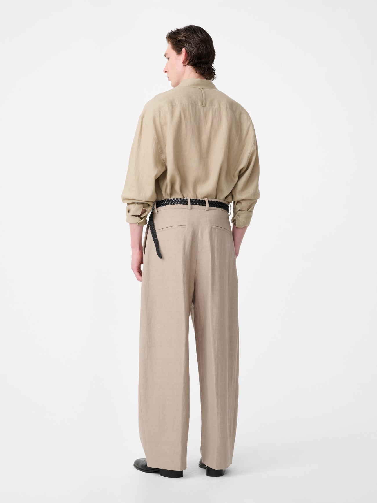 Linen Shirt Driftwood view 6