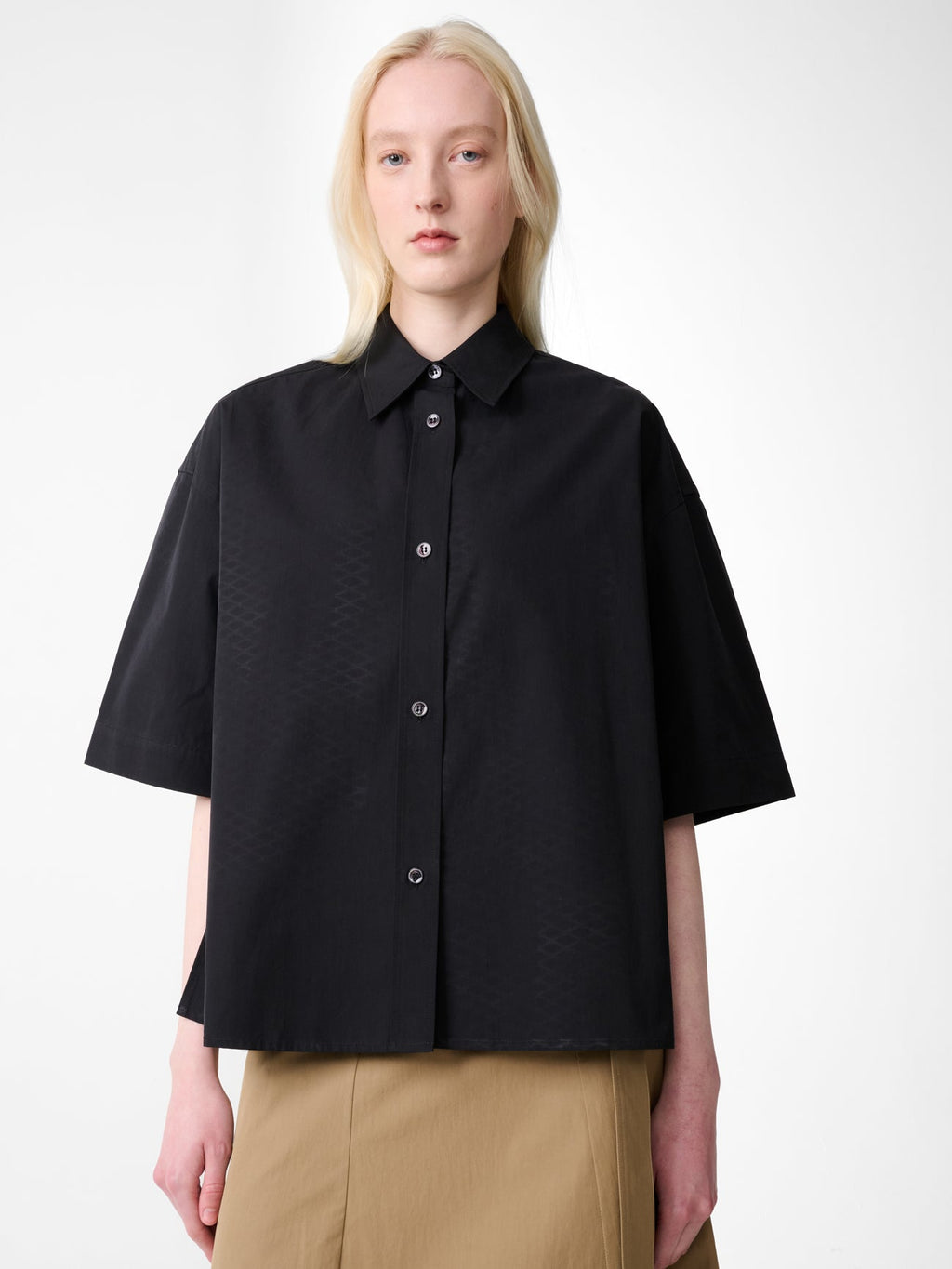 Camp Collar Shirt Black view 2