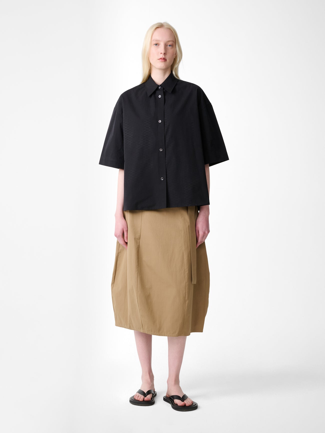 Camp Collar Shirt Black view 3