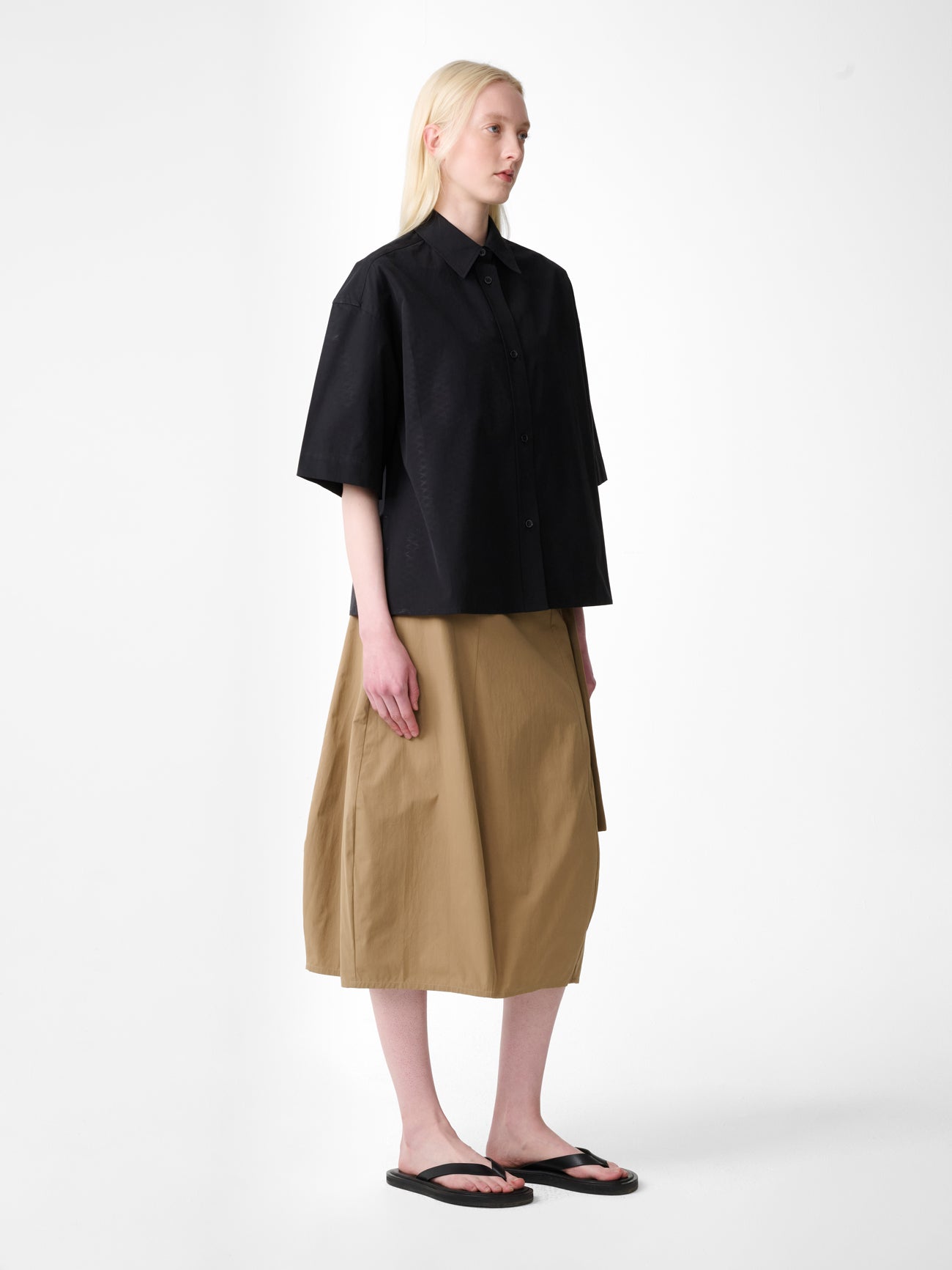 Camp Collar Shirt Black view 4