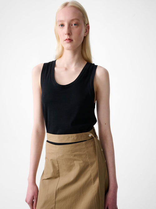 Heavyweight Cotton Tee Coal view 1